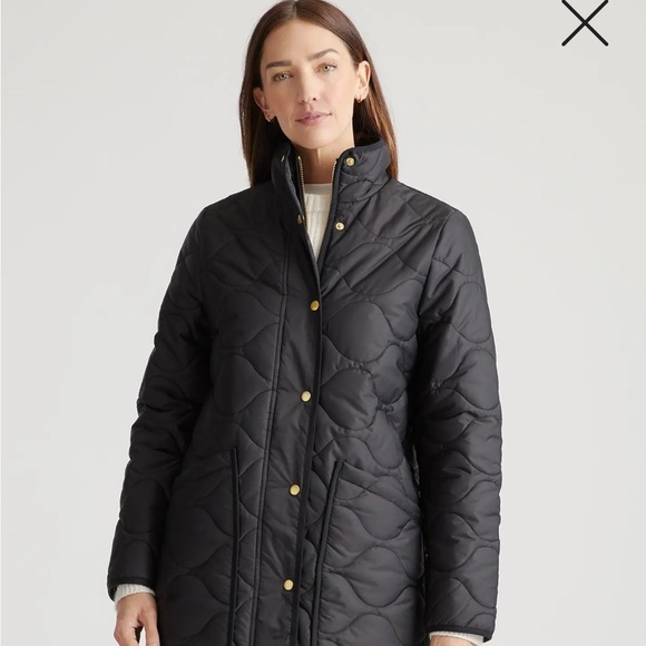 NWT Quince Featherless Quilted Long Puffer Jacket. Medium - Picture 2 of 10
